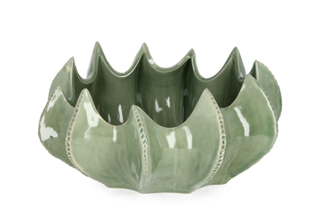 CIOTOLA DECORATIVA TAE VERDE H16