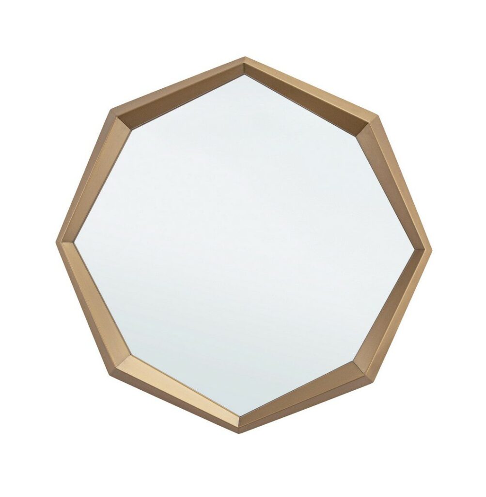 MIROIR GURSKY AC-CADRE OR BROSSÉ 80X80