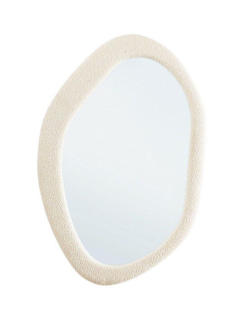 MIROIR BOUCLÉ BLANC AC-CADRE 59X90