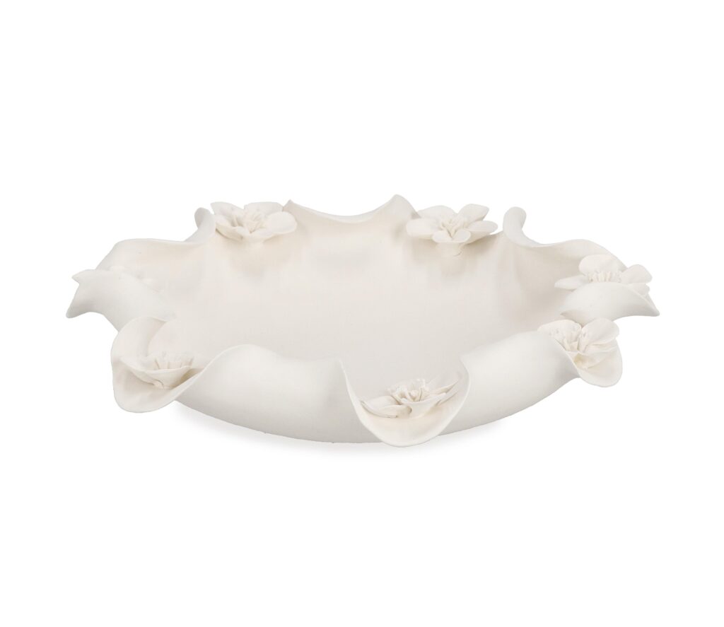 CIOTOLA DECORATIVA MINDE BIANCO D32