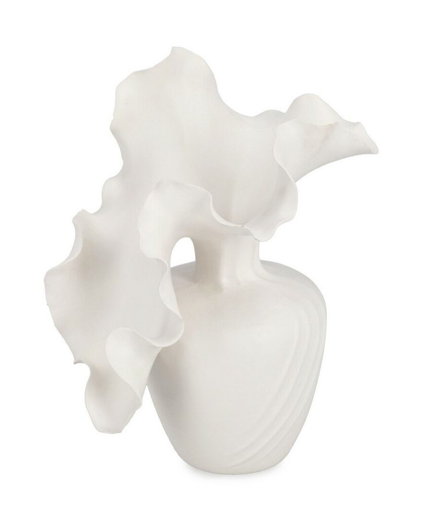 MINDE WHITE VASE H28