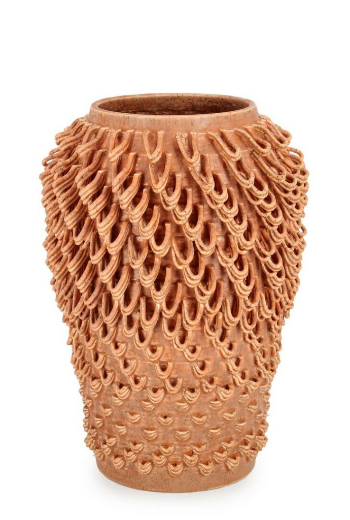 TOMAR SHAPED TERRACOTTA VASE H27
