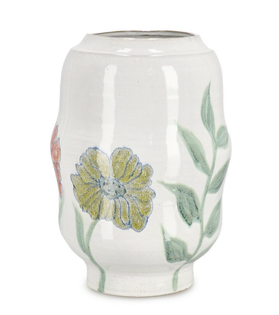 SKETCHY RO WHITE VASE H41