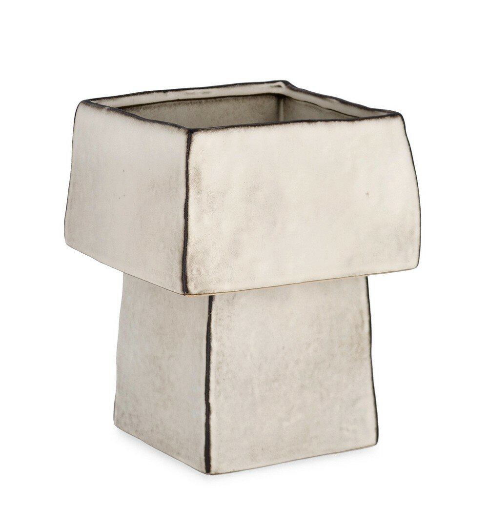 Vaso Nikos bianco 25 cm