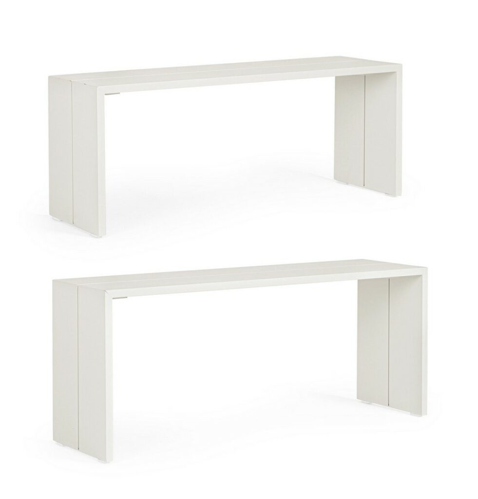 SET2 TABLE BASSE PIPER BLANC QS20