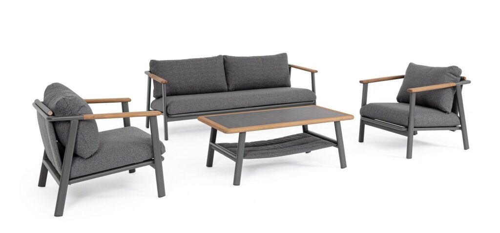 SET4 SALOTTO C-C LEONIDA ANTRACITE WG21