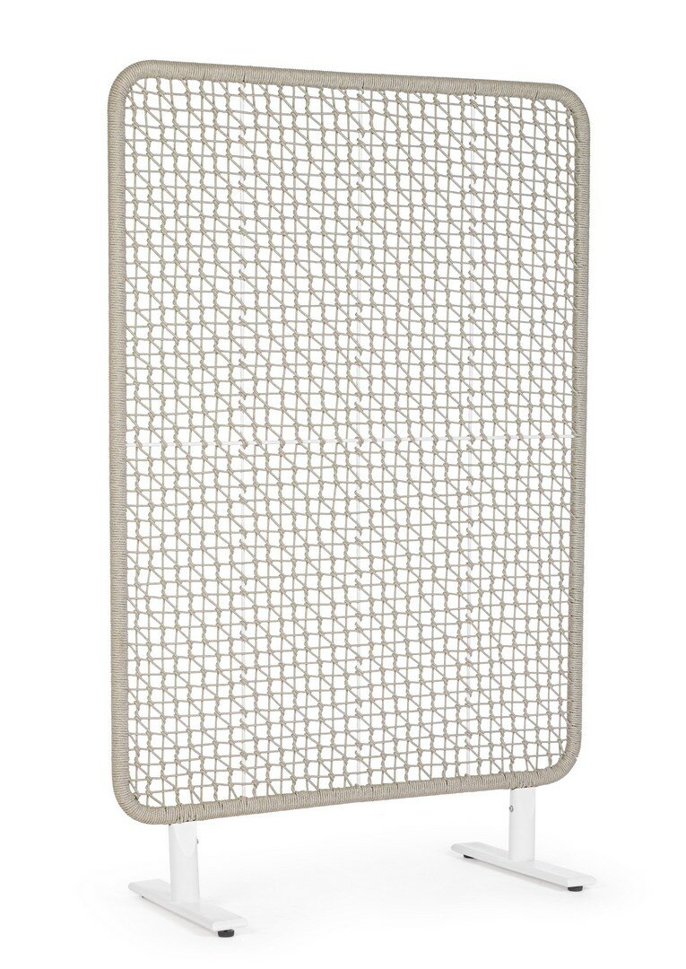 Paravento babilo bianco/grigio 120x180 cm