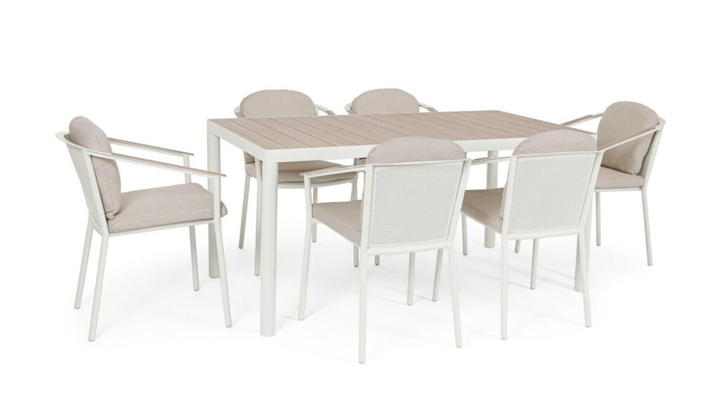 SET TABLE+6 CHAISE ULISES AC-C VAPO YK15