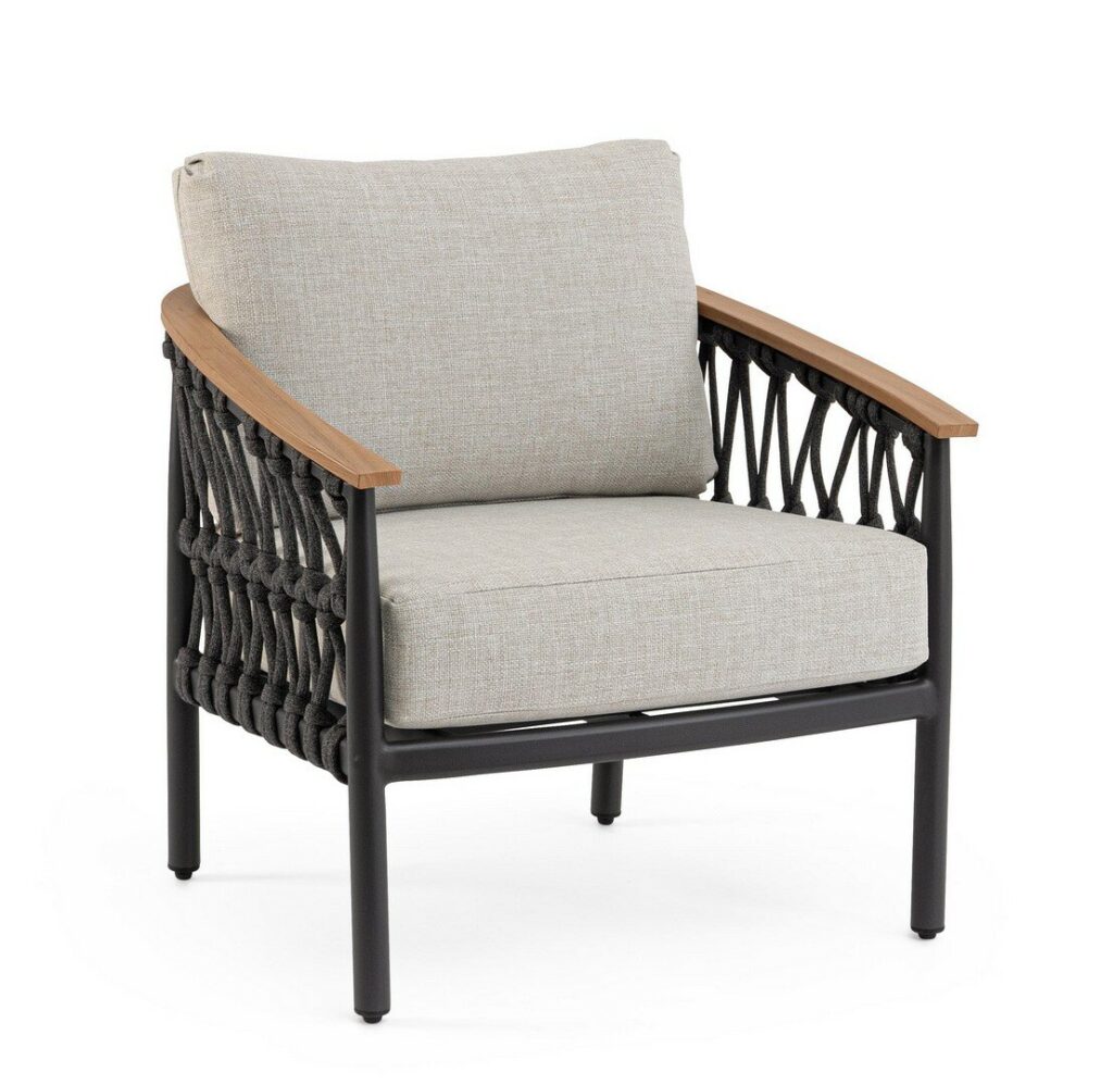 FENIX CHARCOAL YK13 ARMCHAIR W-CUSH