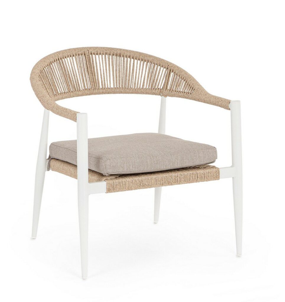 JANDIA WH SA27ITE/BEIGE ARMCHAIR W-ARMR.