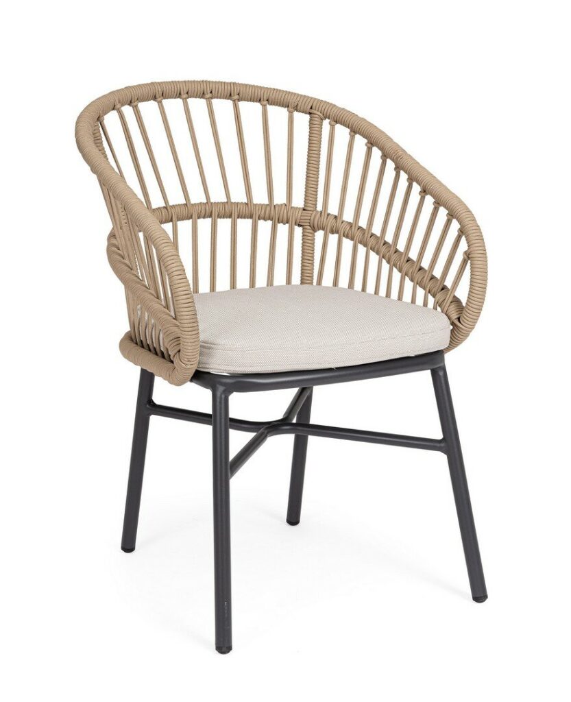 ODIVELAS BEIGE CHAIR W-ARMR W-CUSH