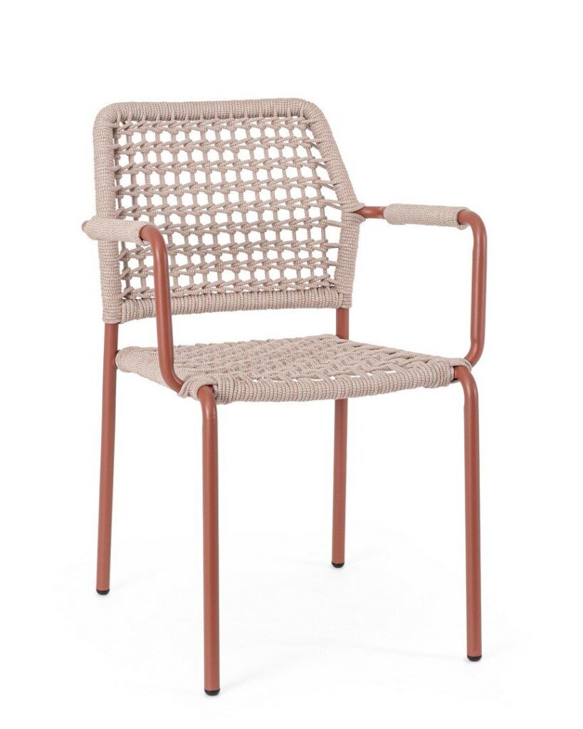 SILLA C-R RAJADA COBRE