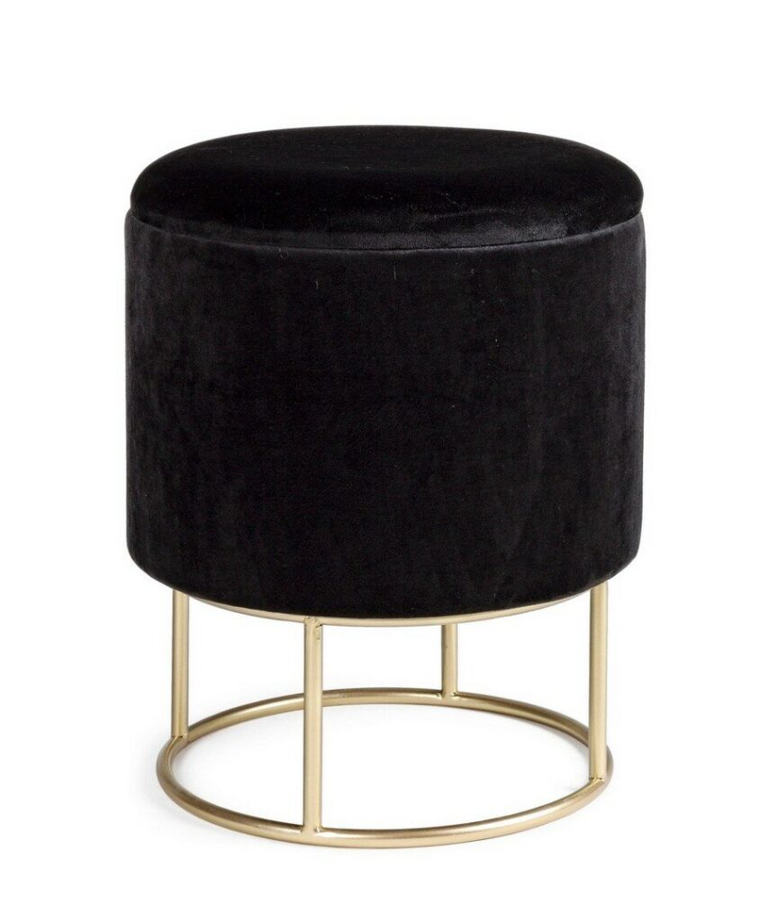TABOURET CONTENEUR POLINA RD NOIR