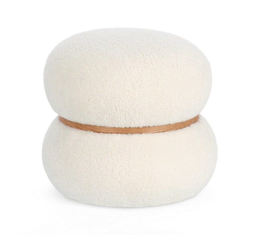 POUF MIRKA RO BLANC