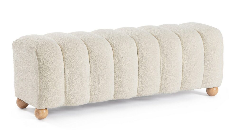 BANCO 2P ZORA BLANCO BUCLE’