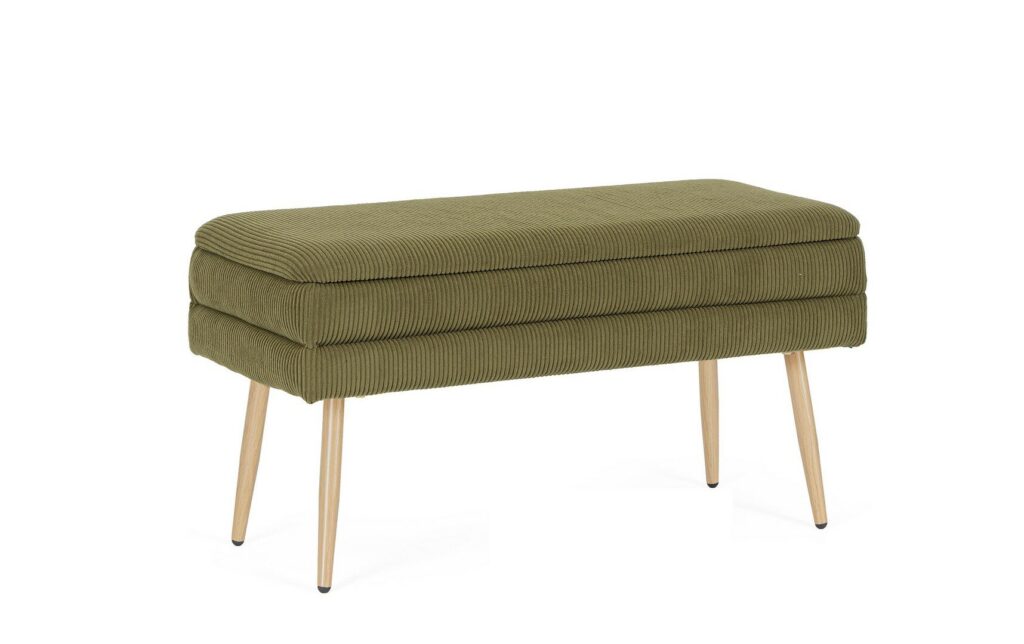 OLGA FOREST GREEN BENCH WITH STORAGE
