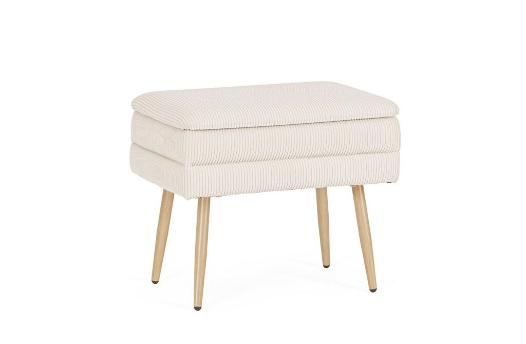 OLGA WHITE SINGLE BENCH WITH STORAGE