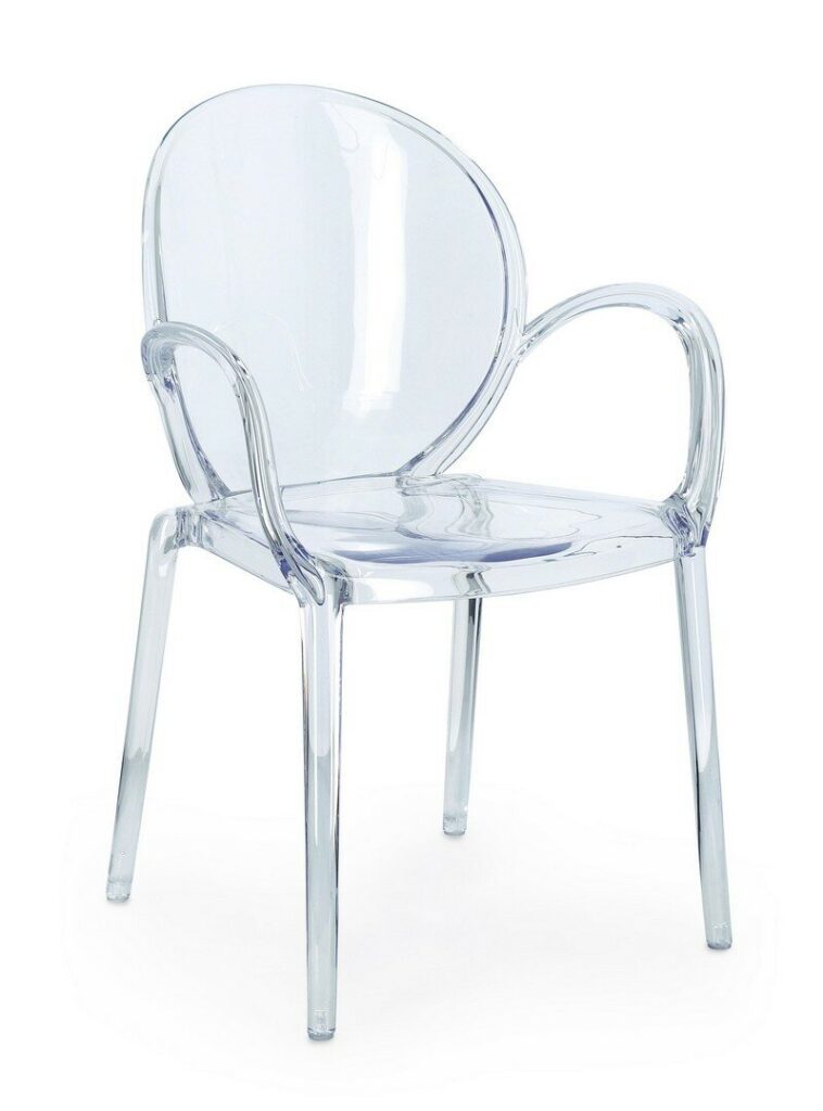CAMILLA TRANSP.CHAIR W-ARMRESTS