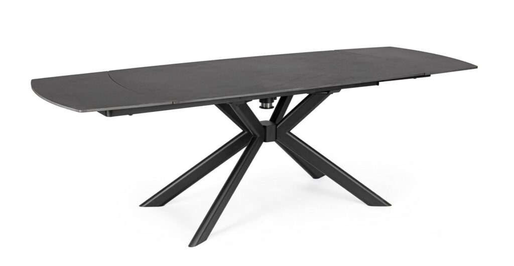 JANIKA BLACK EXT TABLE 160/240X90