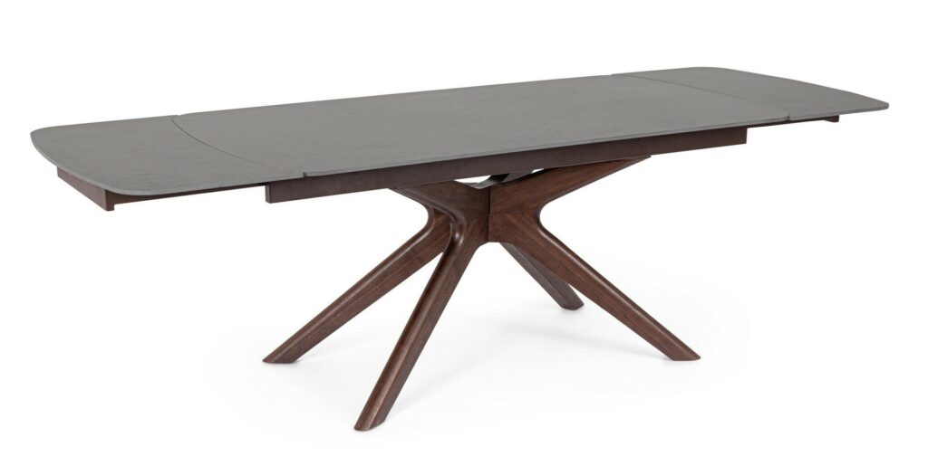 MARITTA ALU WALN/GREY TABLE 170/250X90
