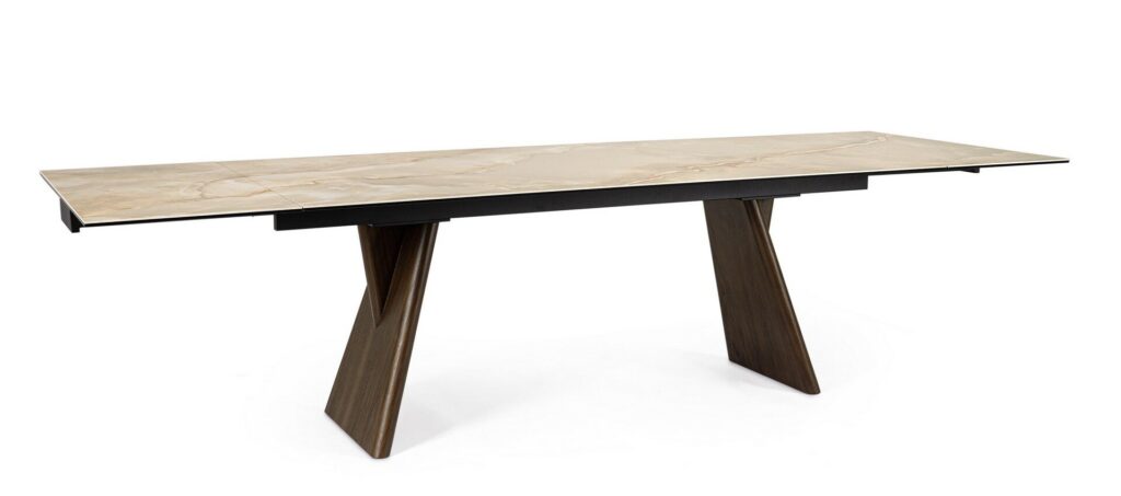 MAIKKI WALNUT/ONYX EXT TABLE 200/300X100