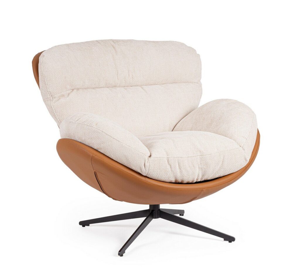 ADINDA ICE/LEATHER ARMCHAIR