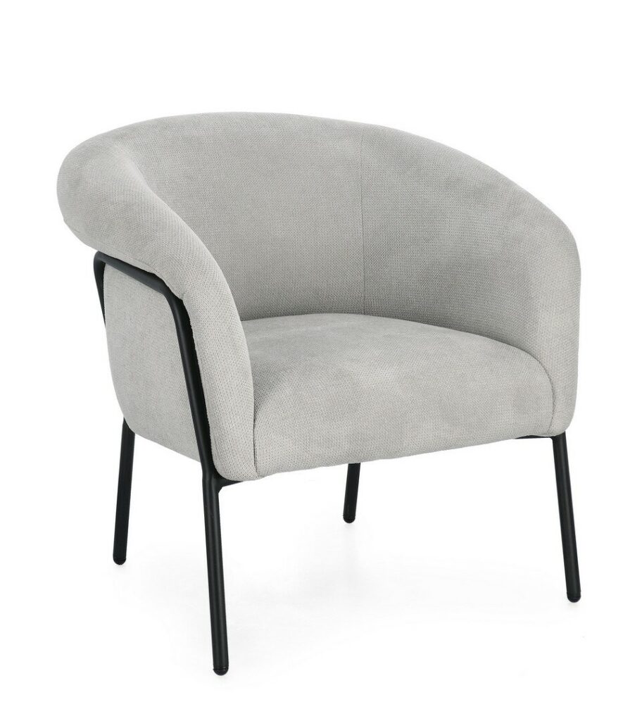 POLTRONA CAMILA GRIGIO CHIARO