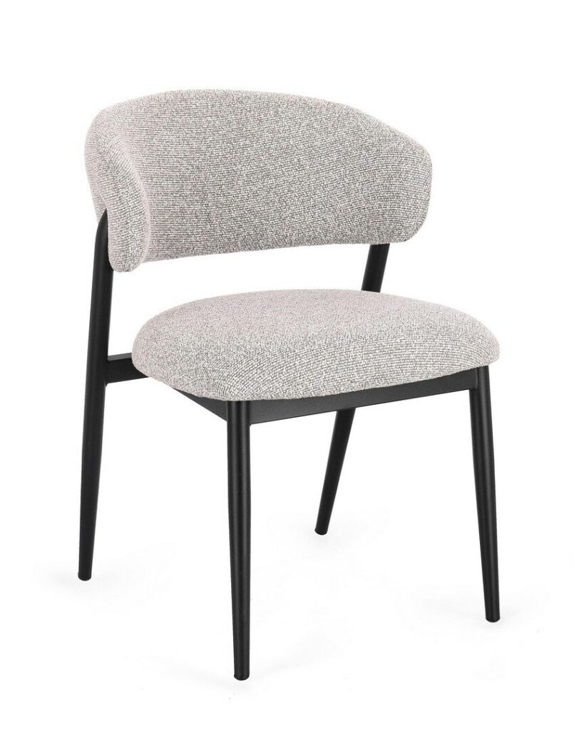 CASSANDRA BLACK/GREY CHAIR
