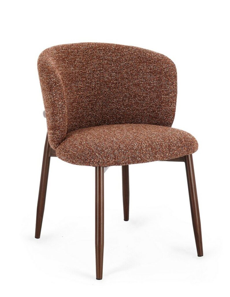 AMALIA WALNUT/TERRACOTTA CHAIR