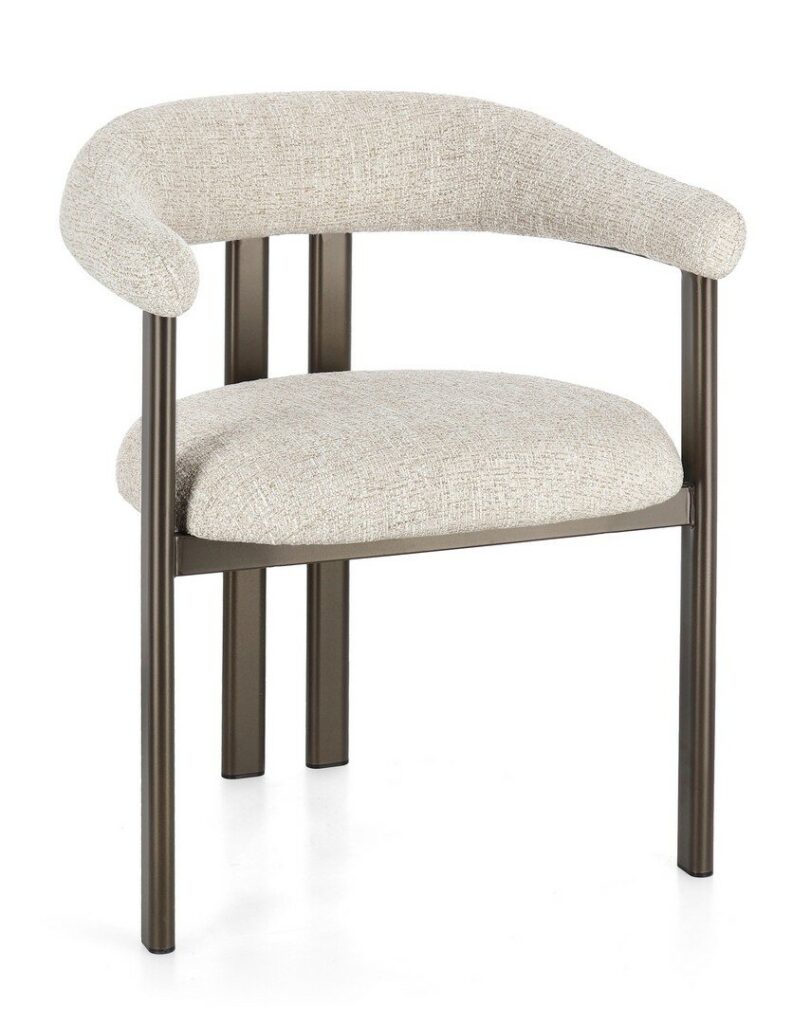 GIUDITTA BRONZE/SAND CHAIR W-ARMREST