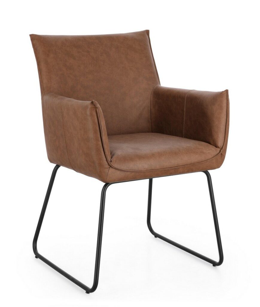 SEDIA C-BR EVELYN COGNAC