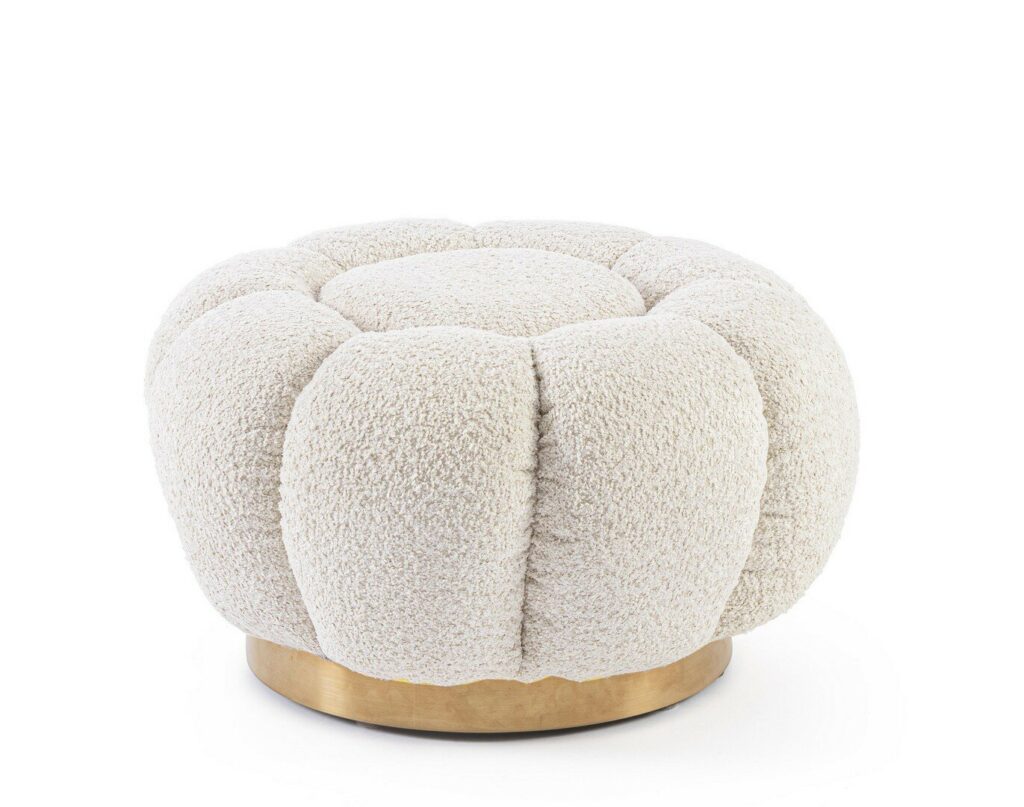 POUF FLOREL NATURAL