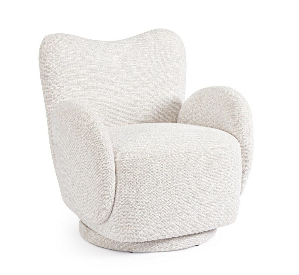 SILLÓN GIRATORIO HARPER BLANCO
