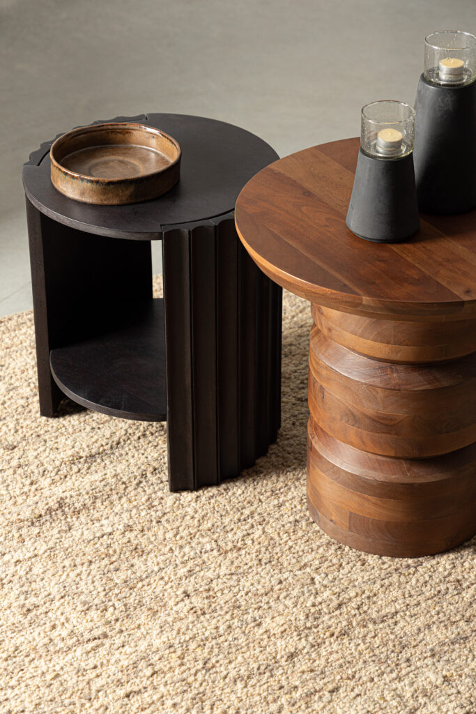 ORISSA BLACK BEDSIDE TABLE