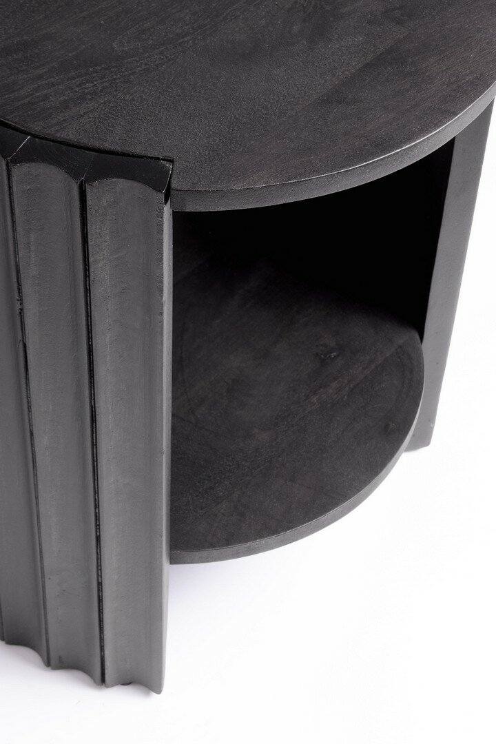 Comodino orissa in legno
nero