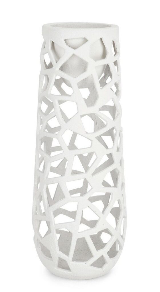 CARVES RO WHITE VASE HOLDER H120