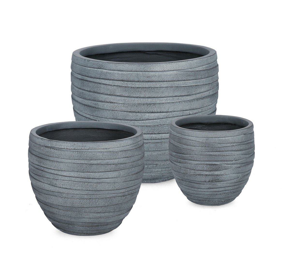 STRIPS SET3 RO GREY VASE HOLDER