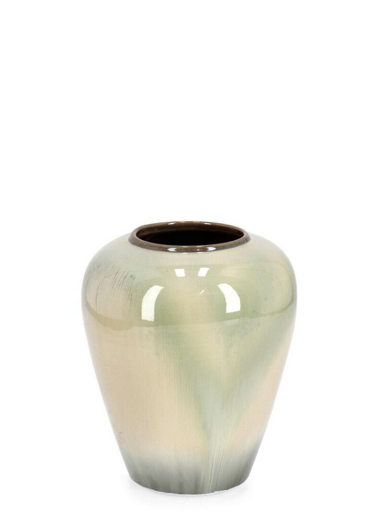 COIRA ROUNDED WH LIGHT BLUE VASE H. H30