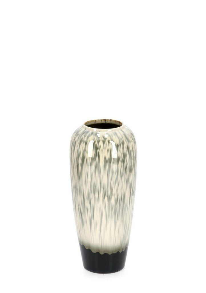 COIRA FLARED BEIGE MELANGE VASE H. H36