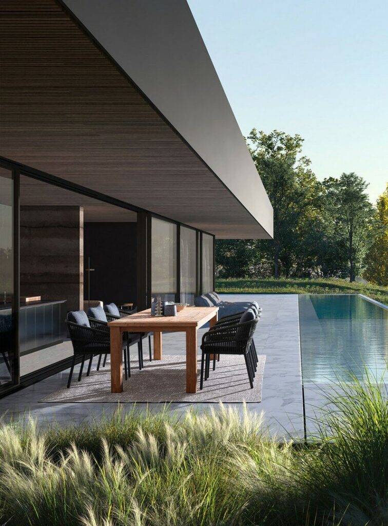 MESA BOUNTY 240X100 TECA RECICLADA