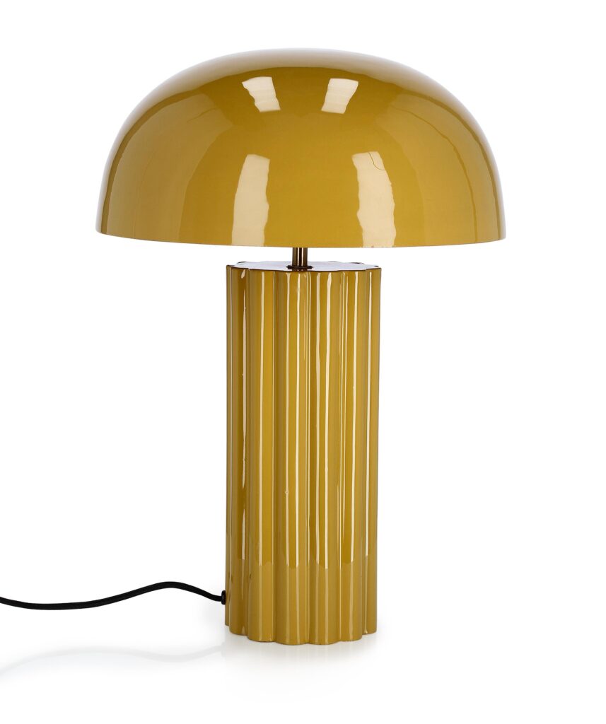 LÁMPARA DE SOBREMESA KAIKU AMARILLO H54