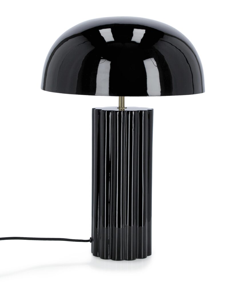 LÁMPARA DE SOBREMESA KAIKU NEGRO H54