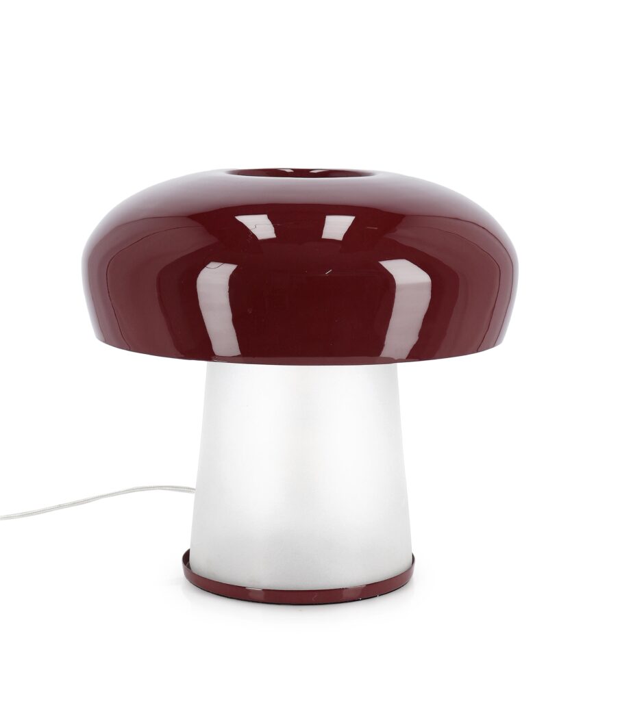 LÁMPARA MESA CLEVELY ROJO H35