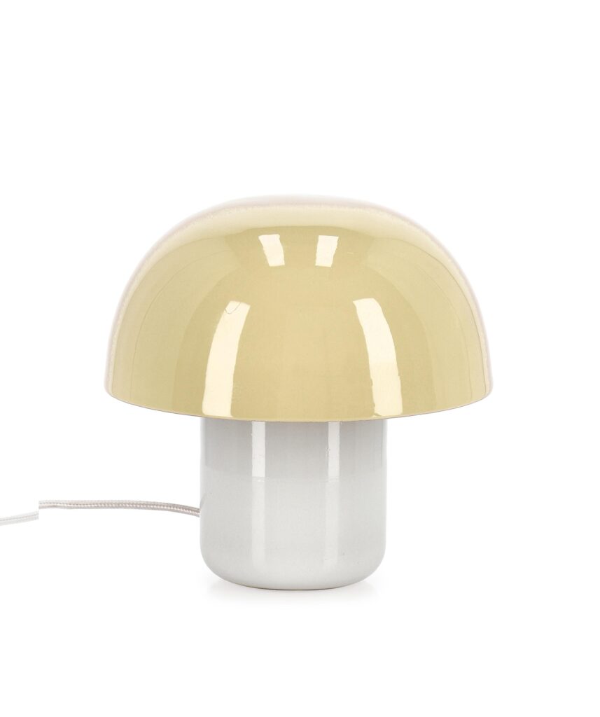 LÁMPARA MESA BRIDGES AMARILLO CREMA H20