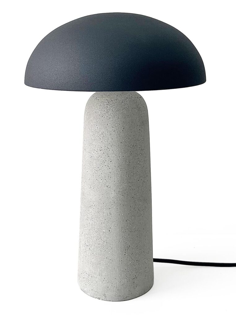 LÁMPARA SOBREMESA DELPHINE RE GRIS H39,5